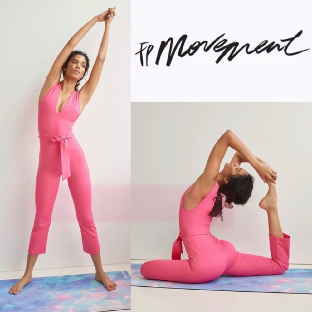 Free People Movement Pink Jumpsuit - Picture 3 of 4